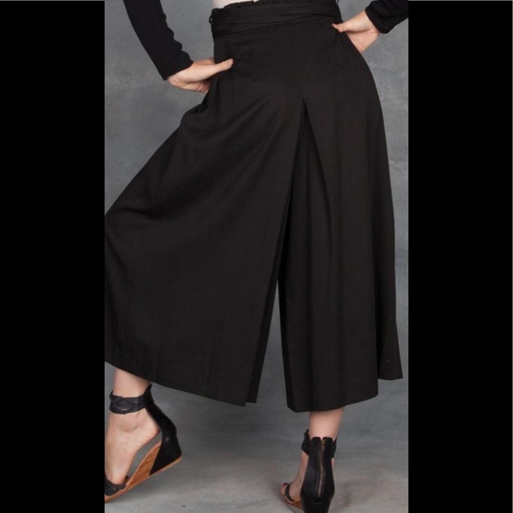 Apiece Apart Baja Tie Waist Culotte Pant - Picture 3 of 7